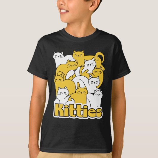 Chubby Katten Design - Schattige kattenkunst T-shirt (Voorkant)