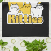 Chubby Katten Design - Schattige kattenkunst Theedoek (Gevouwen)