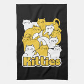 Chubby Katten Design - Schattige kattenkunst Theedoek (Verticaal)