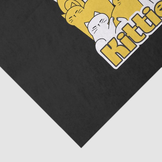 Chubby Katten Design - Schattige kattenkunst Tissuepapier (Detail)