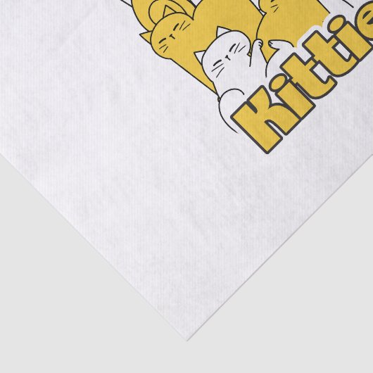 Chubby Katten Design - Schattige kattenkunst Tissuepapier (Detail)