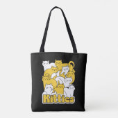 Chubby Katten Design - Schattige kattenkunst Tote Bag (Achterkant)