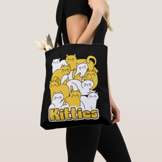 Chubby Katten Design - Schattige kattenkunst Tote Bag (Dichtbij)