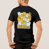 Chubby Katten Design - Schattige kattenkunst Tri-Blend Shirt (Achterkant)
