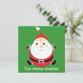 Chubby kerstkaart met kerstkaart (Staand voorkant)