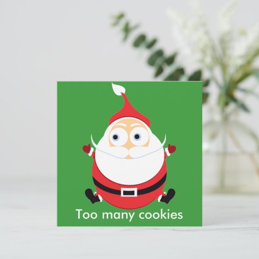 Chubby kerstkaart met kerstkaart (Staand voorkant)