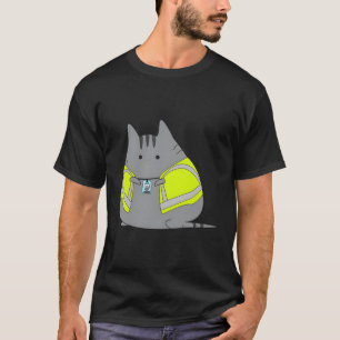 Chubby Kitten Dragen Veiligheid Vest T-shirt