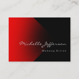Chubby Makeup Artist Red Black Visitekaartje