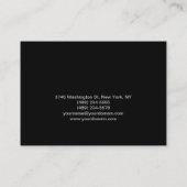 Chubby Makeup Artist Script Grey Visitekaartje (Achterkant)