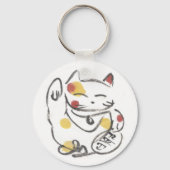 Chubby Maneki Neko Sleutelhanger (Voorkant)