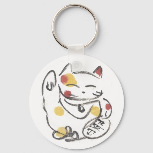 Chubby Maneki Neko Sleutelhanger (Voorkant)