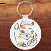 Chubby Maneki Neko Sleutelhanger (Voorkant)