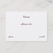 Chubby Mint en Chocolate Polka Dot Visitekaartje (Achterkant)