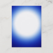 Chubby modern blauw wit licht visitekaartje (Achterkant)