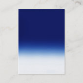 Chubby Modern Monogram White Blue Visitekaartje (Achterkant)