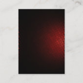 Chubby moderne zwarte monogram professional visitekaartje (Achterkant)