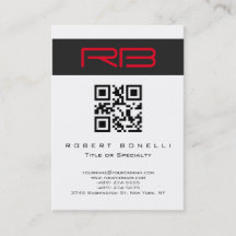 Chubby Monogram Wit Rood QR Code
