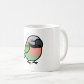 Chubby Mustached Parakeet - Vrouw Koffiemok (Voorkant rechts)