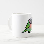 Chubby Mustached Parakeet - Vrouw Koffiemok (Voorkant links)