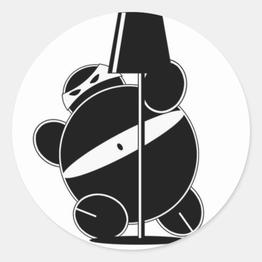 Chubby Ninja - Stealthy Sticker (Voorkant)