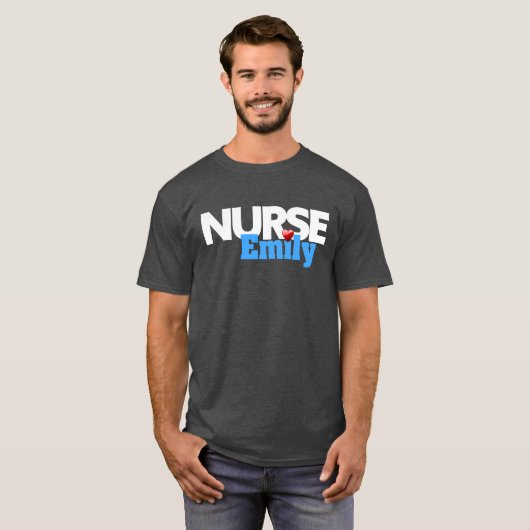 Chubby Nurse Emily T-shirt (Voorkant volledig)