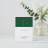 Chubby Oranje groen wit schoon Visitekaartje (Staand voorkant)