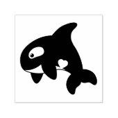 Chubby Orca Whale Zelfinktende Stempel (Design)
