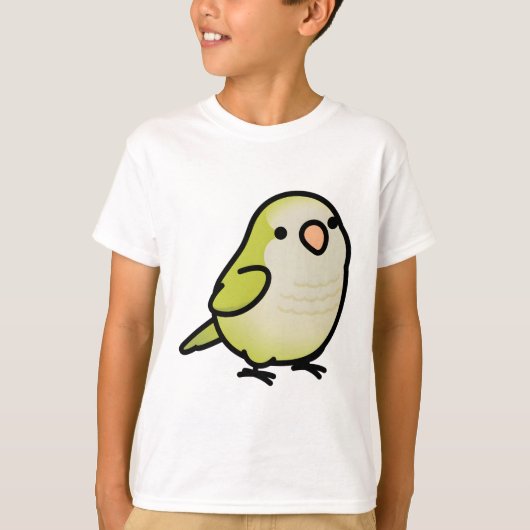 Chubby Pallid Quaker Parrot T-shirt (Voorkant)