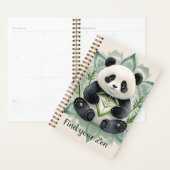 Chubby panda zittend in een lotus pose Zen Planner (Display)