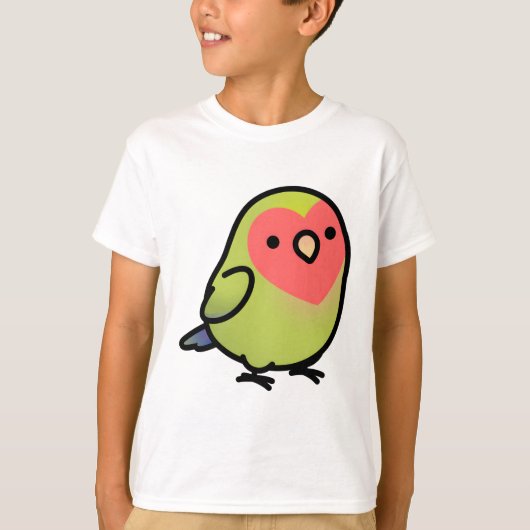 Chubby Peach-geconfronteerd Limoen Lovebird T-shirt (Voorkant)