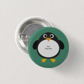 Chubby Penguin (aanpasbaar) Ronde Button 3,2 Cm (Voorkant /achterkant)