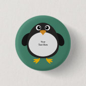 Chubby Penguin (aanpasbaar) Ronde Button 3,2 Cm (Voorkant)
