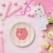 Chubby Pig Birthday Borden Papieren Bordje (Feest)