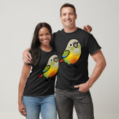 Chubby Pineapple Green Cheek Conure T-shirt (Unisex)