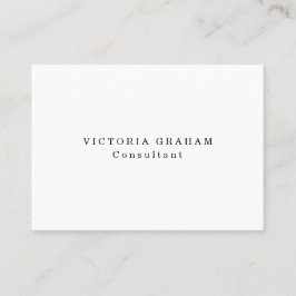 Chubby Plain Trendy White Professional Creative Visitekaartje