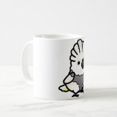 Chubby Plucker Umbrella Cockatoo Koffiemok (Voorkant links)