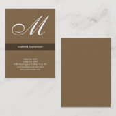 Chubby professioneel rauw umberbruin visitekaartje (Voorkant / Achterkant)