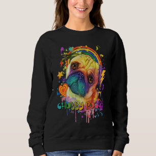Chubby Puggy Pug Humor Dutch Bulldog Animal Pun Trui