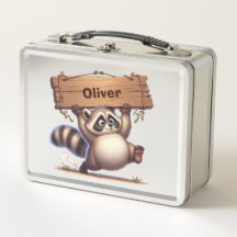 Chubby Raccoon met  naambord