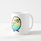 Chubby Rainbow Spangle Budgie - Mannelijk Koffiemok (Voorkant rechts)