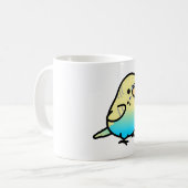 Chubby Rainbow Spangle Budgie - Mannelijk Koffiemok (Voorkant links)
