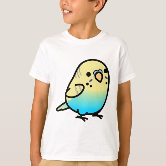 Chubby Rainbow Spangle Budgie - Mannelijk T-shirt (Voorkant)
