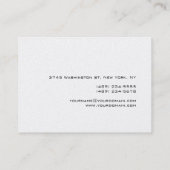 Chubby Real Estate Agent Visitekaartje (Achterkant)