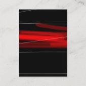 Chubby red black monogram uniek visitekaartje (Achterkant)