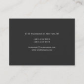 Chubby Red Gray Hairdresser Visitekaartje (Achterkant)