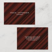 Chubby Reddish Brown Modern minimalist Visitekaartje (Voorkant / Achterkant)