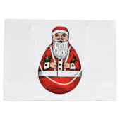 Chubby Rolly Polly Santa Large Gift Bag Cadeautasje (Achterkant)