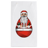 Chubby Rolly Polly Santa Small Gift Bag Klein Cadeauzakje (Achterkant)