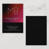 Chubby rood roze paars zwart visitekaartje (Voorkant / Achterkant)