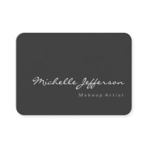 Chubby Rounded Corner Script Grijs Visitekaartje